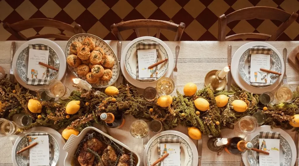table de fetes avec citron sapin 6152217